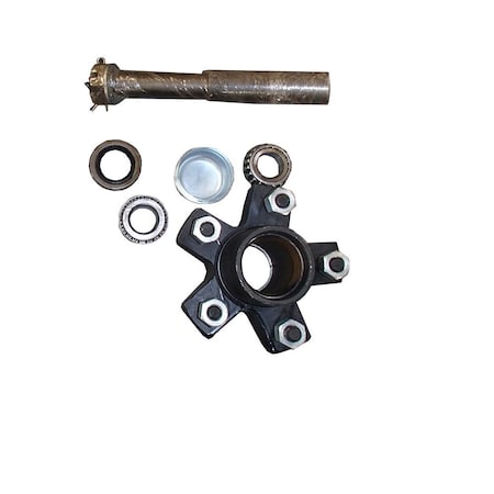 Aftermarket 5 on 45 Trailer Axle Kit 2000lbs Idler Hub Kit wRound Spindles FRJ20-0027